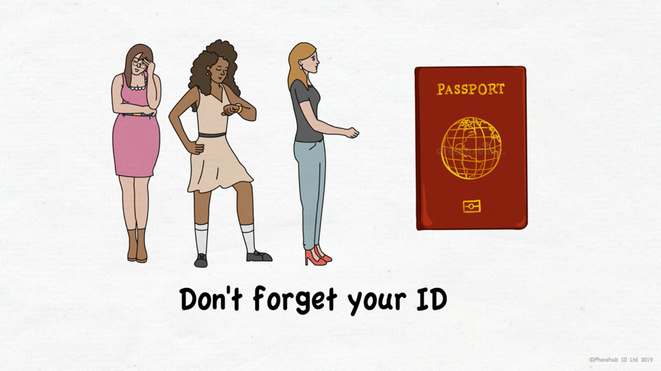ID documents are needed for visits.